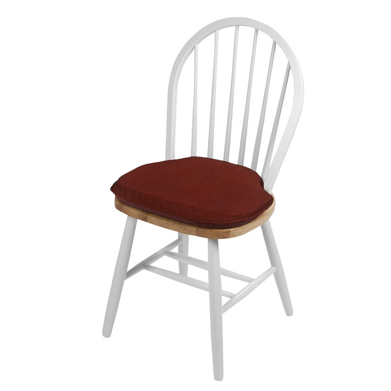 Klear Vu وسائد كليار فيو جريبر أوميغا غير قابلة للانزلاق لمقاعد ويندسور مع وسادة مقعد مقاومة للانزلاق للاستخدام في غرفة الطعام والمطبخ والمكتب، 16x15 بوصة، 4 قطع (عبوة من 1)، لهب - Image 5